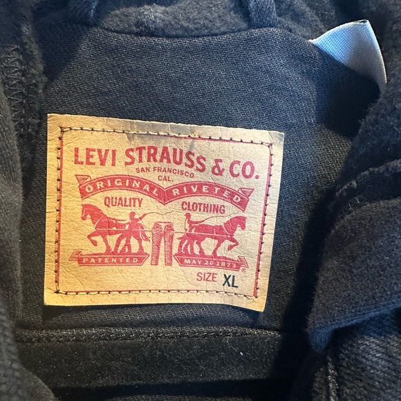 Levi’s: black jean sweater jacket - Picture 2 of 7